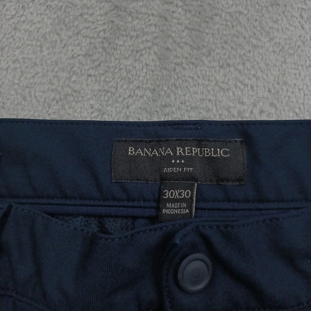 Banana‎ Republic Pants Mens 30x30 Blue Joggers Preppy Aiden Fit